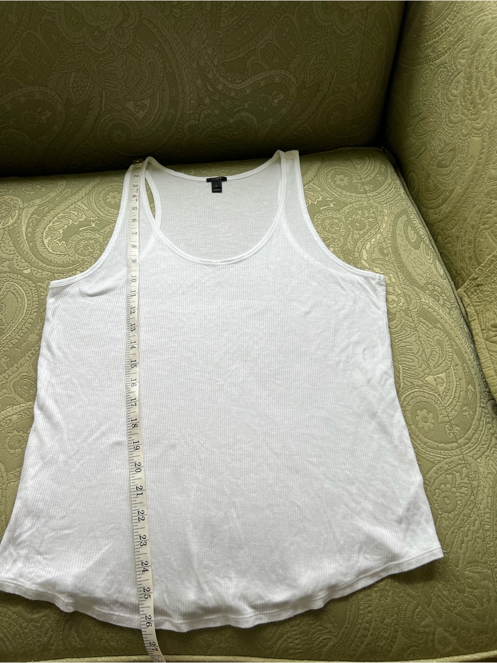 J. Crew Ribbed Tank Size Large - Picture 3 of 8